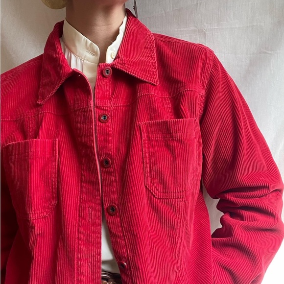 Boxy Style Wide awake Corduroy Jacket - Picture 4 of 4